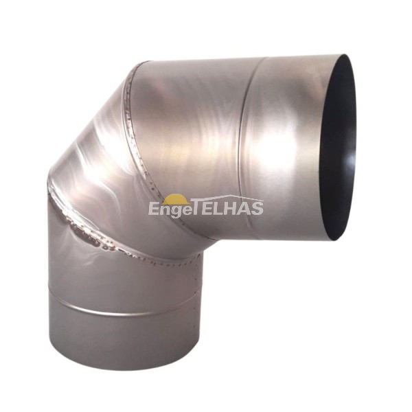 Curva 90º para Tubo de Chaminé - Inox 304