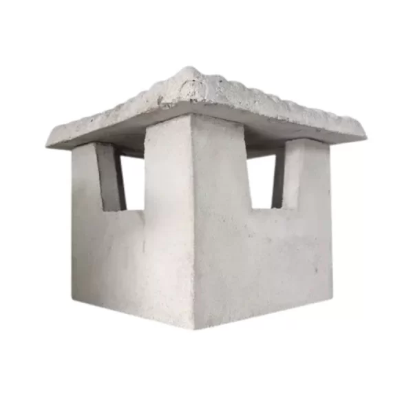 Chapéu + Castelo de Concreto para Chaminé